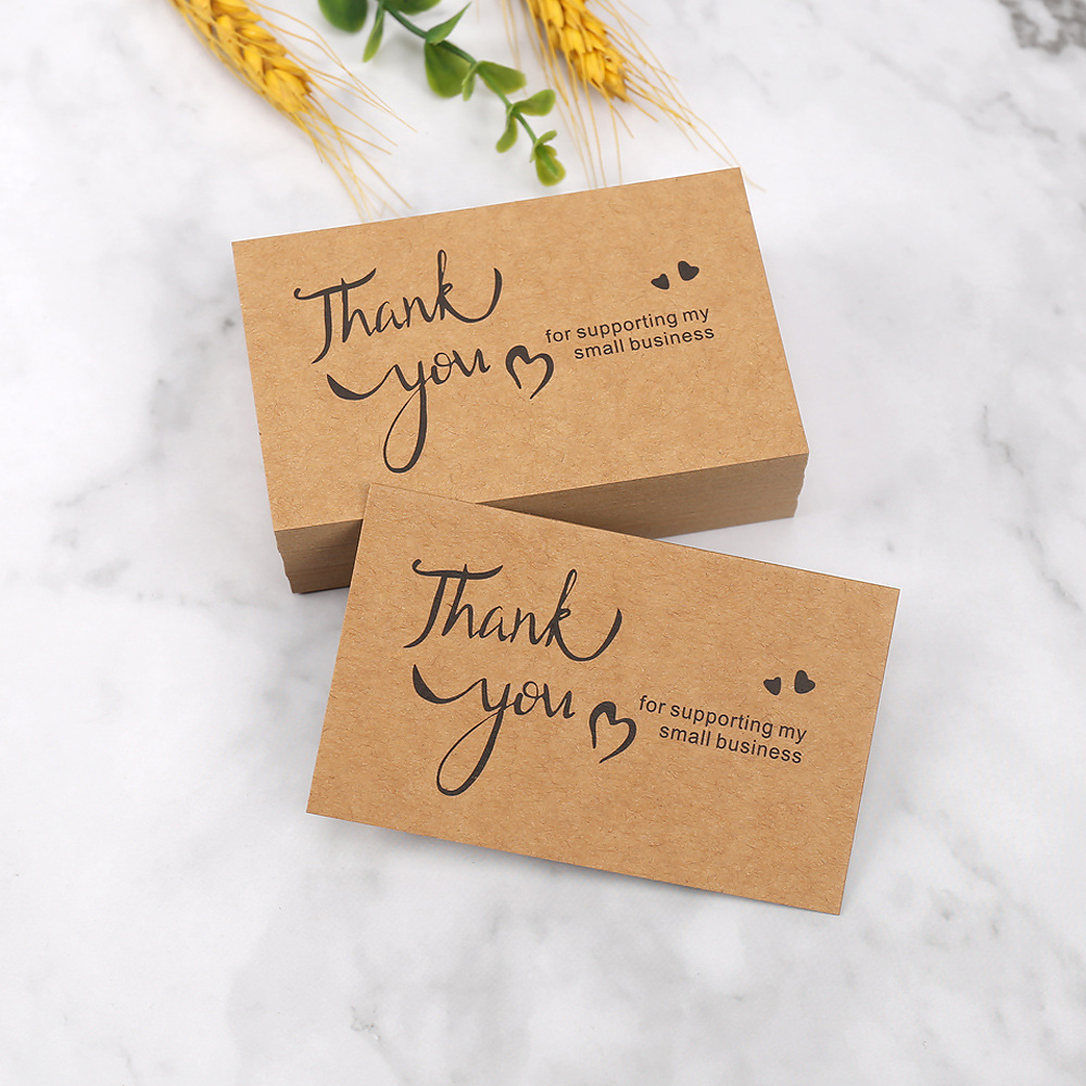 Wedding Decor Supply Store - 50 قطعة بطاقات شكر من ورق