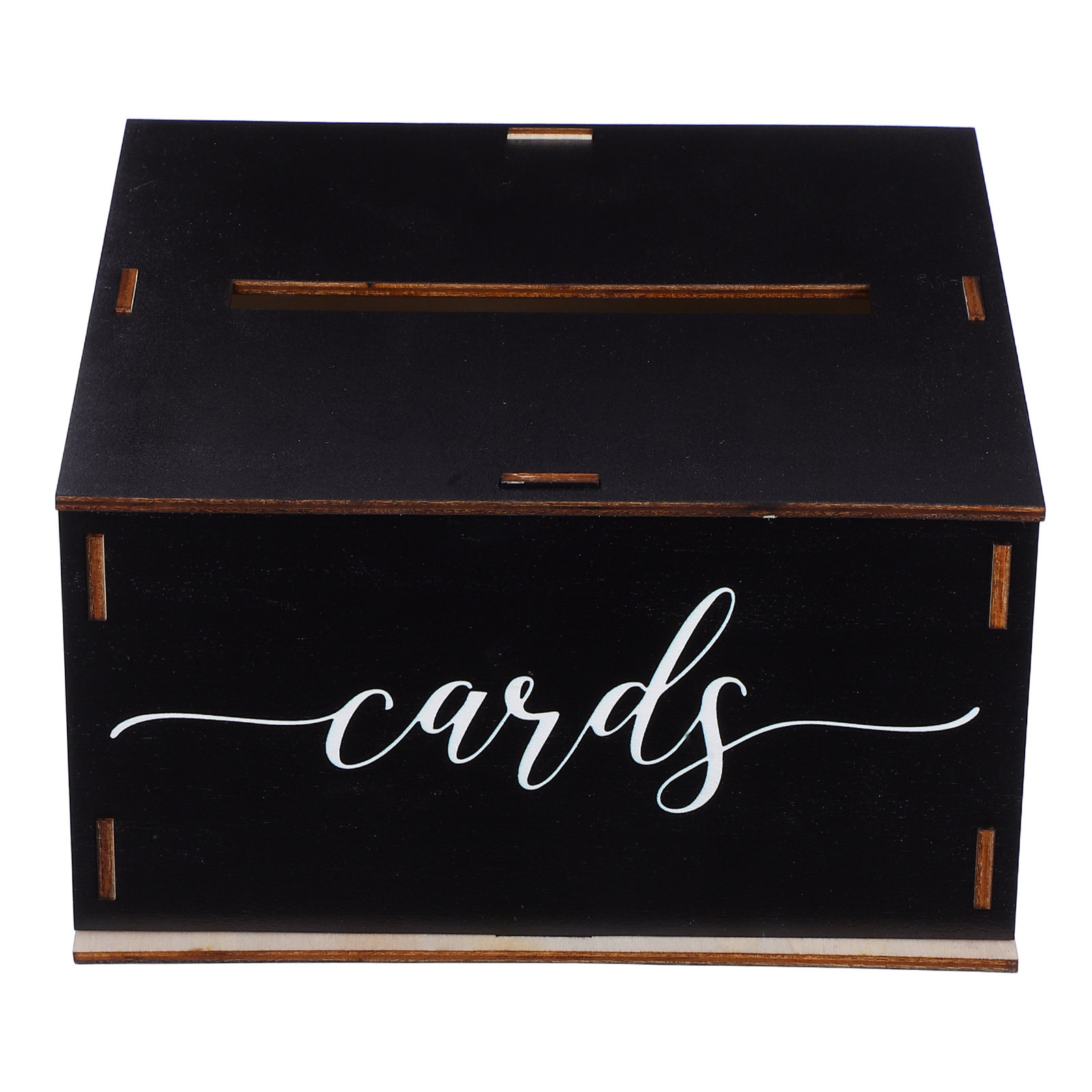 Wedding Card Box - صندوق بطاقات زفاف خشبي بتصميم ريفي