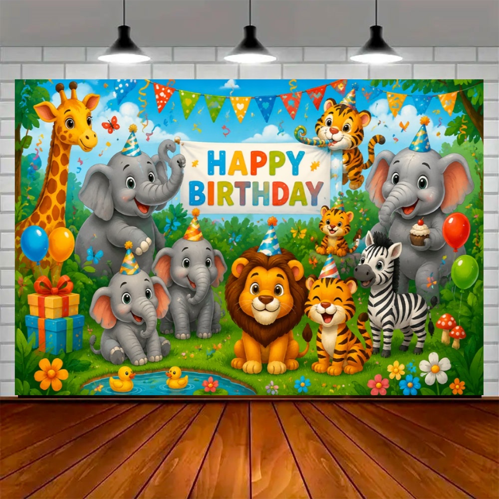 خلفية ديكور حفلة عيد ميلاد بثي - مراجعة Wedding Zoo وسعره