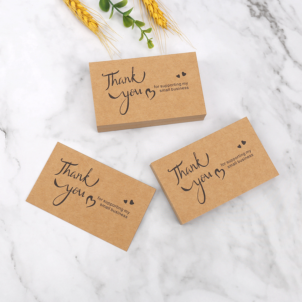 50 قطعة بطاقات شكر من ورق الكر - مراجعة Wedding Decor Supply Store وسعره